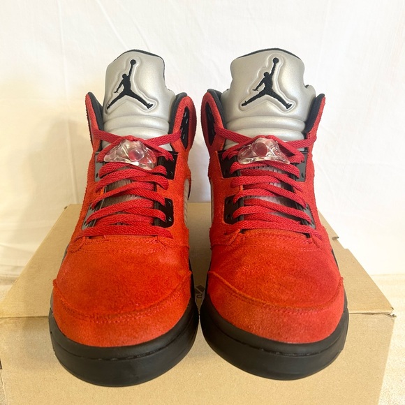Jordan 5 Raging Bull Red size 12 DD0587-600 2021 PRE-OWNED VNDS - Picture 8 of 9